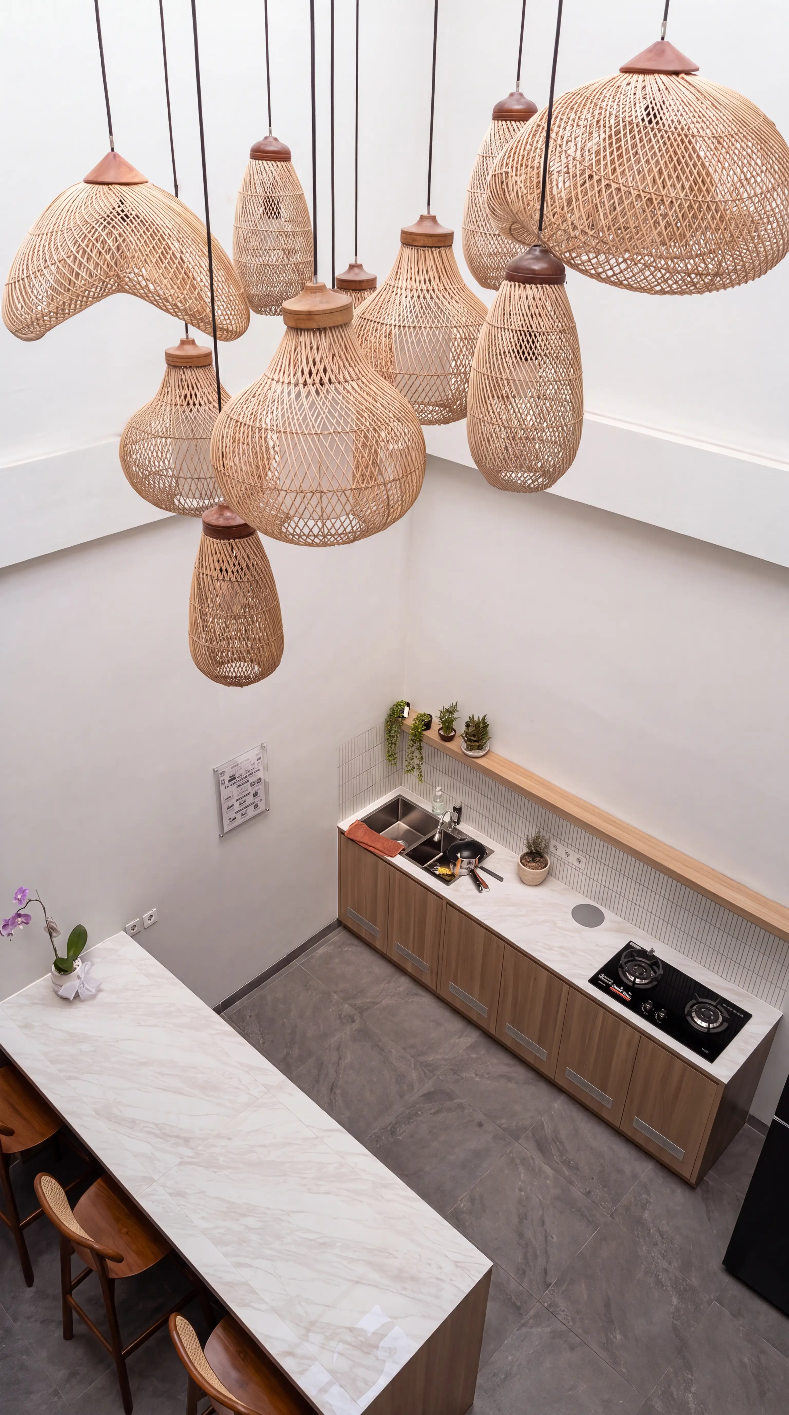 Dapur bersama modern Rumah Teduh