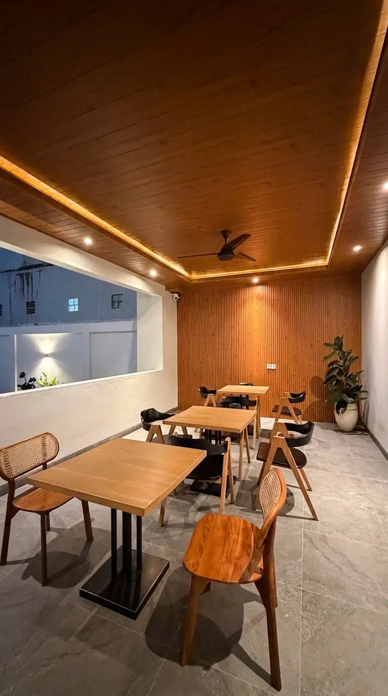 Area komunal Rumah Teduh yang nyaman untuk bersantai